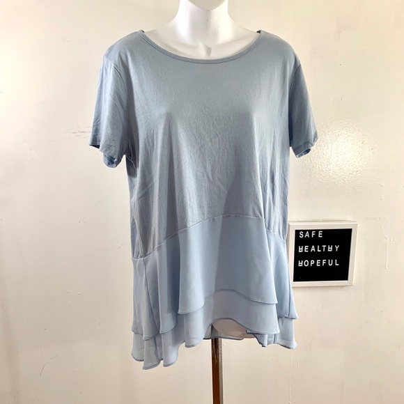 MICHAEL Michael Kors Tops - Michael Michael Kors Mixed Media Tee
